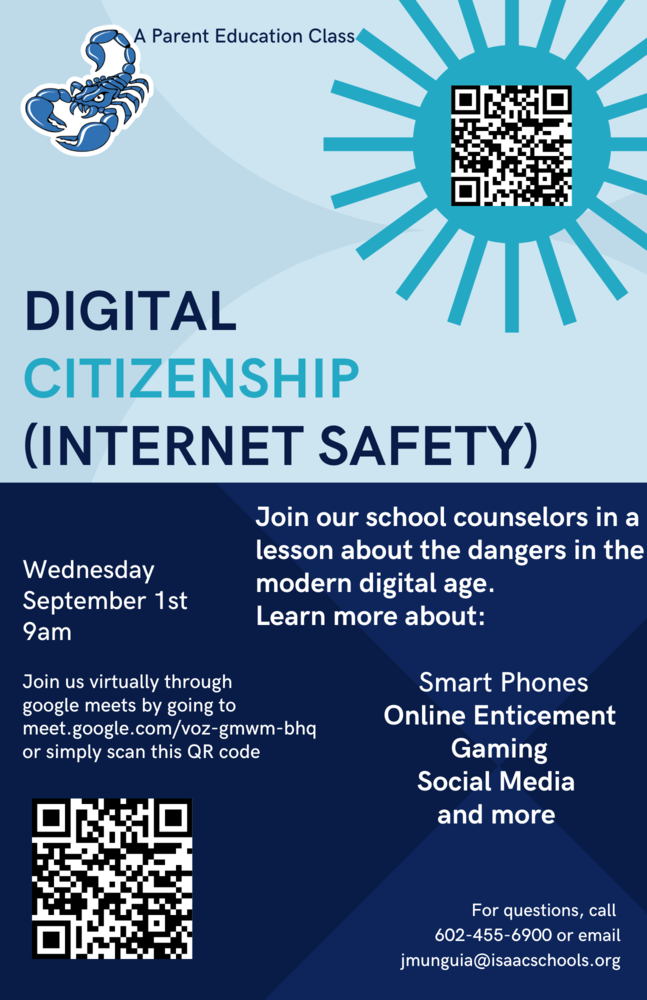 Digital Citizenship Parent Education Class