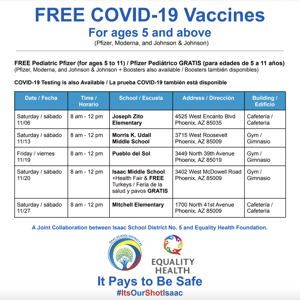 Free Covid-19 Vaccines