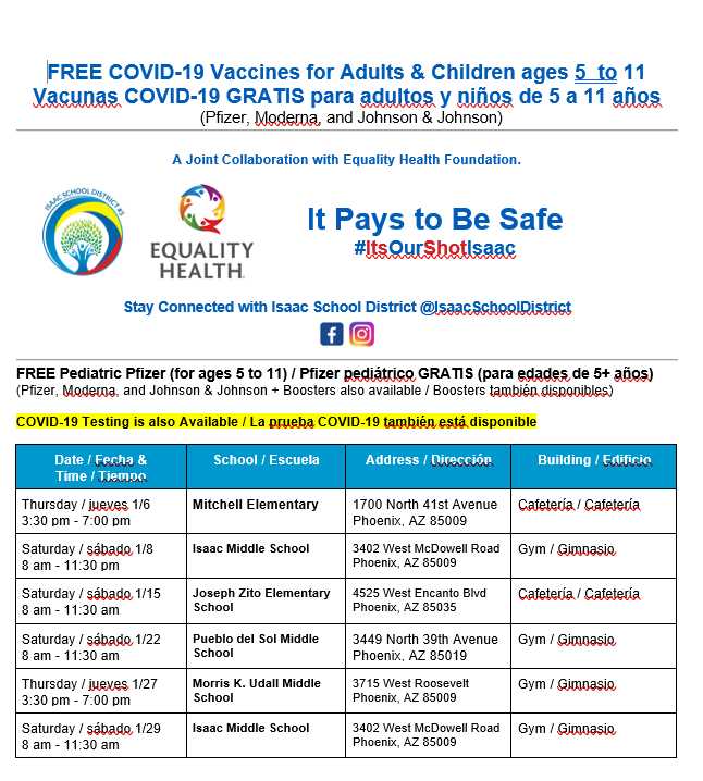 Free Covid-19 Vaccines