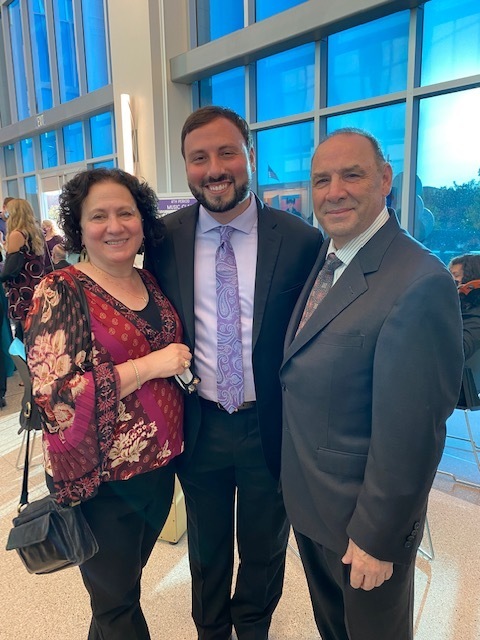 Jason Catanese with his parents