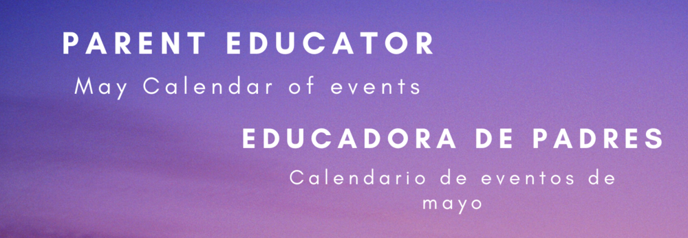 Parent Educator May Calendar