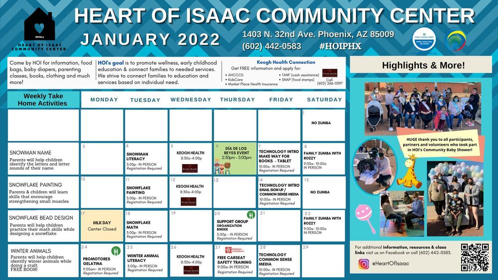 Heart of Isaac Calendar