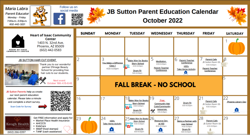 October Calendar 