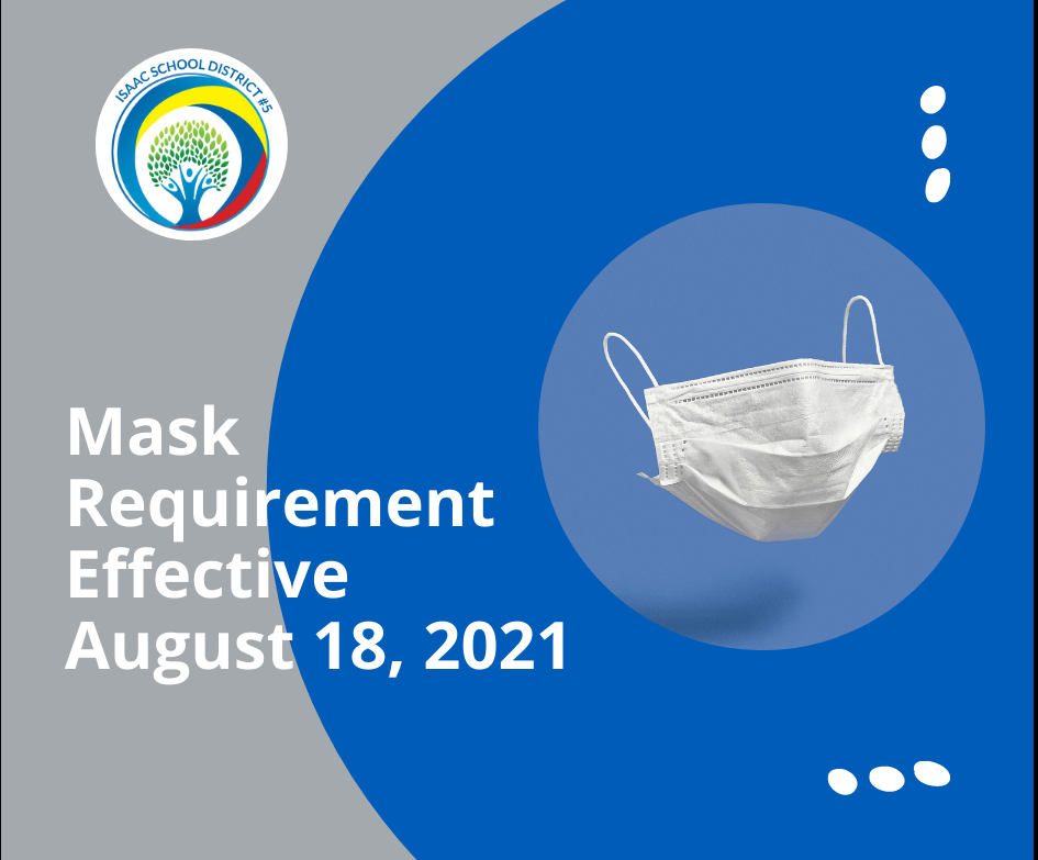 Mask requirement effective August 18, 2021