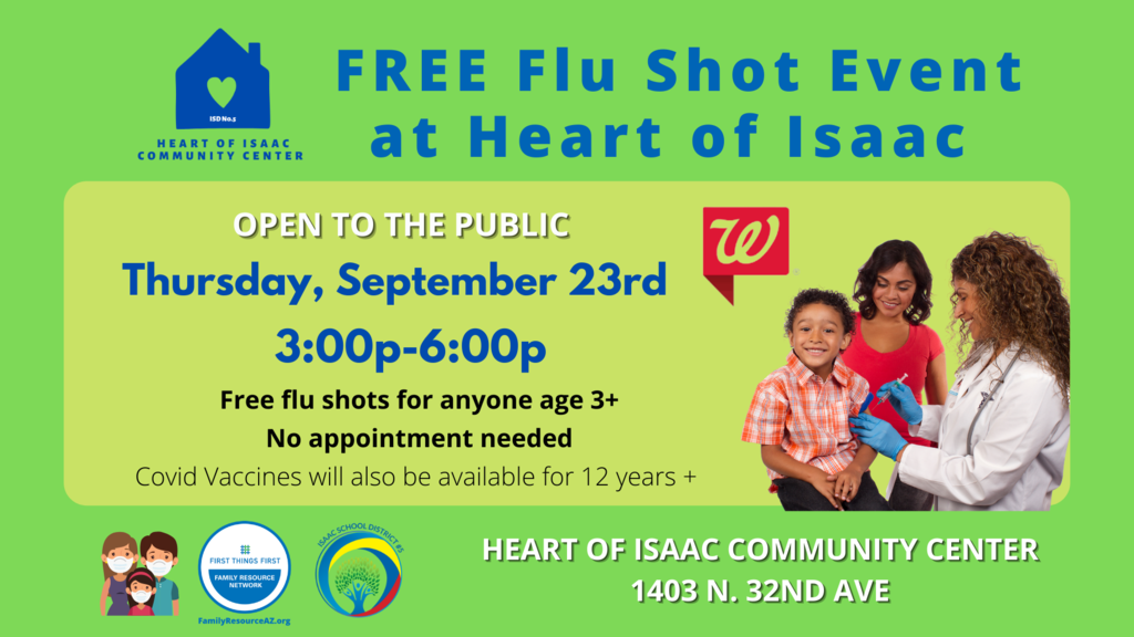 Free Flu Shots September 23rd
