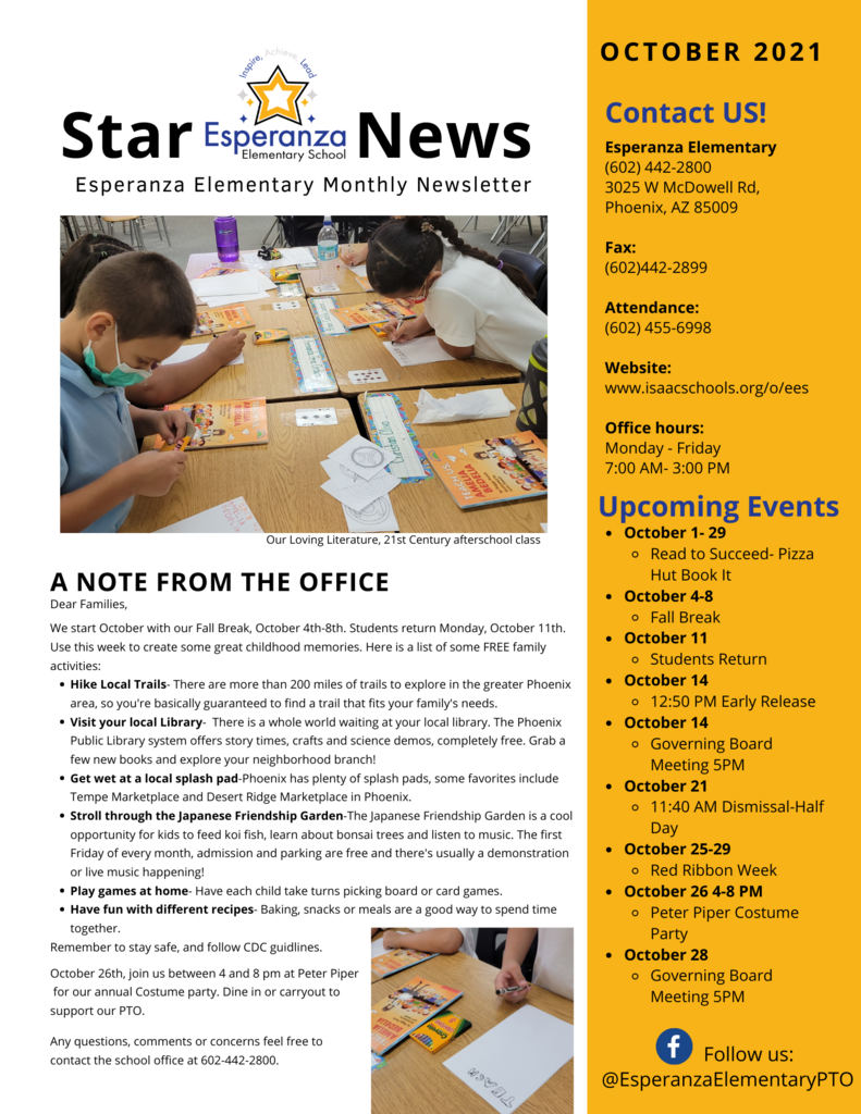 October Newsletter