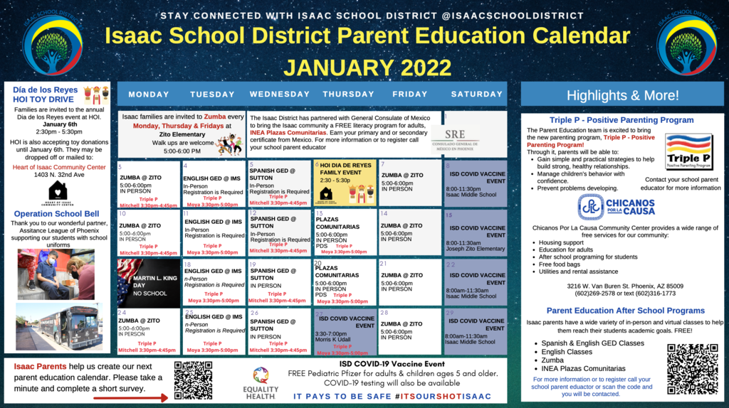 ISD Parent Ed Jan Calendar