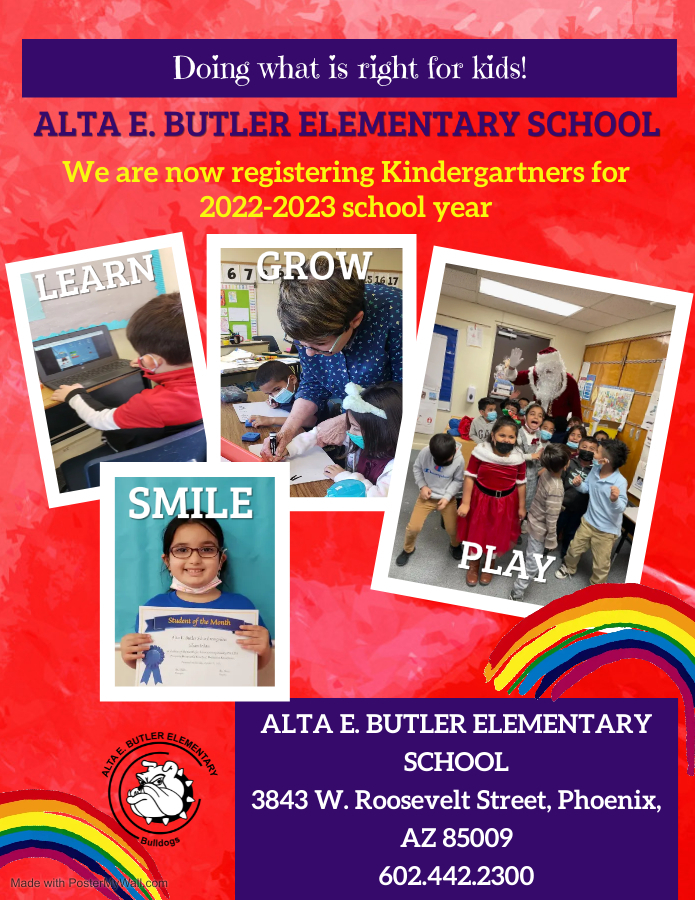 2022-2023 Alta E. Butler Kindergarten Registration