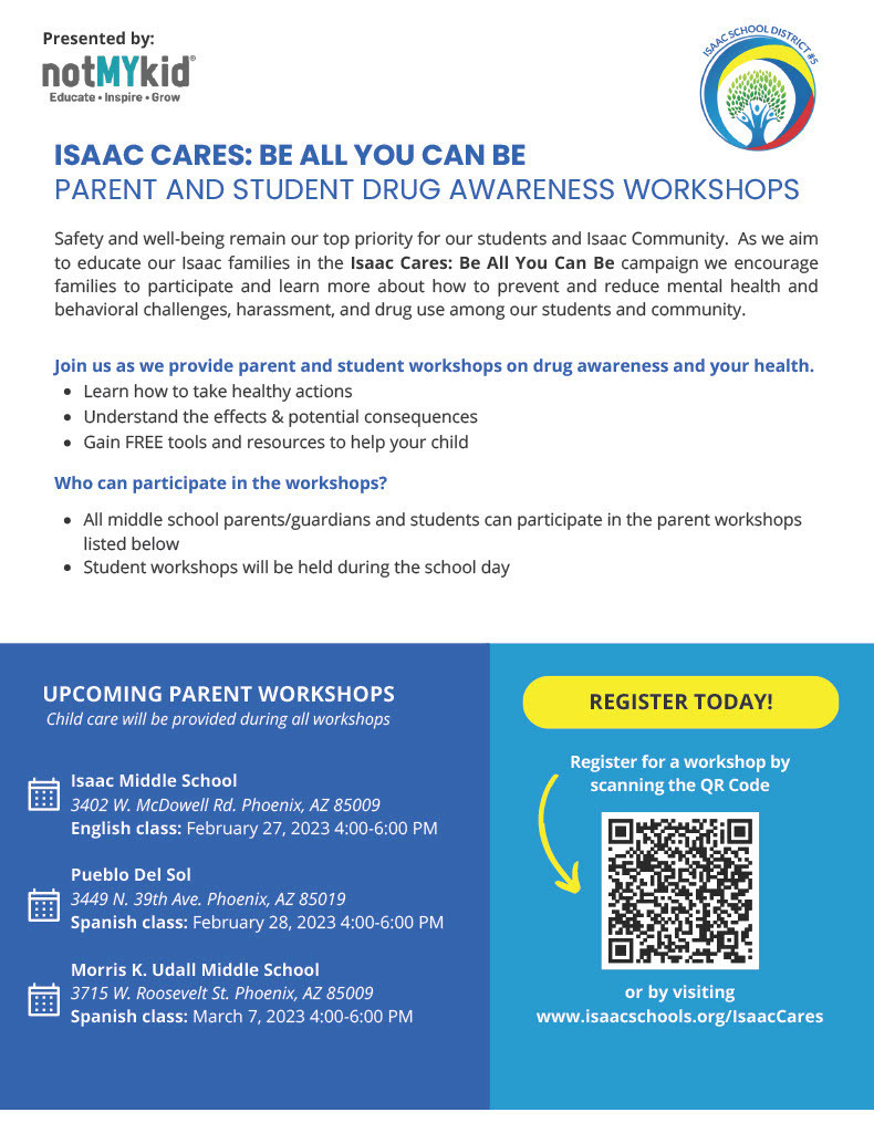 Isaac Cares Workshop Flyer