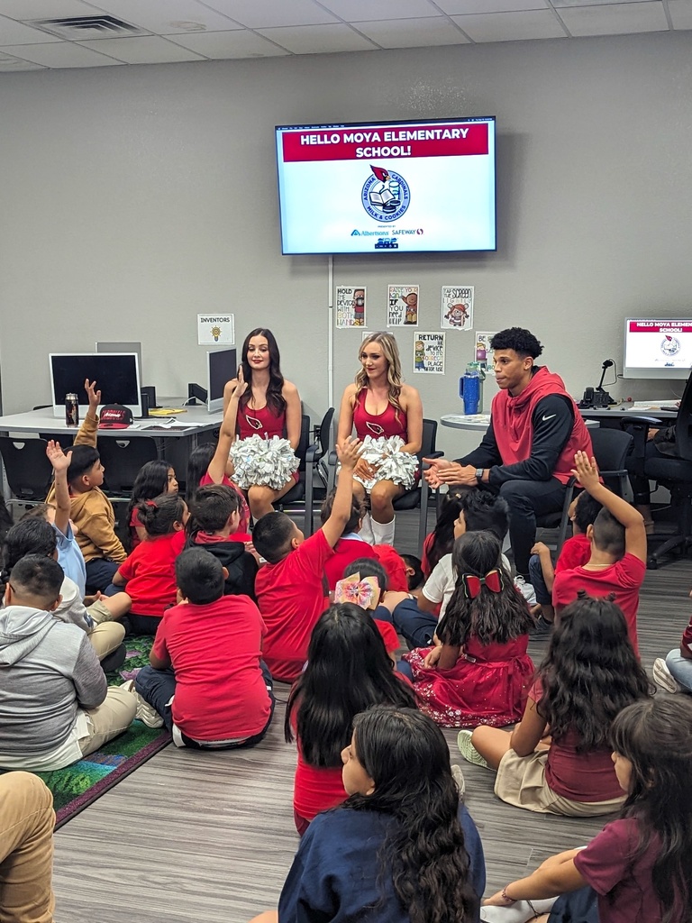 Arizona Cardinals and cheerleaders answer student's questions